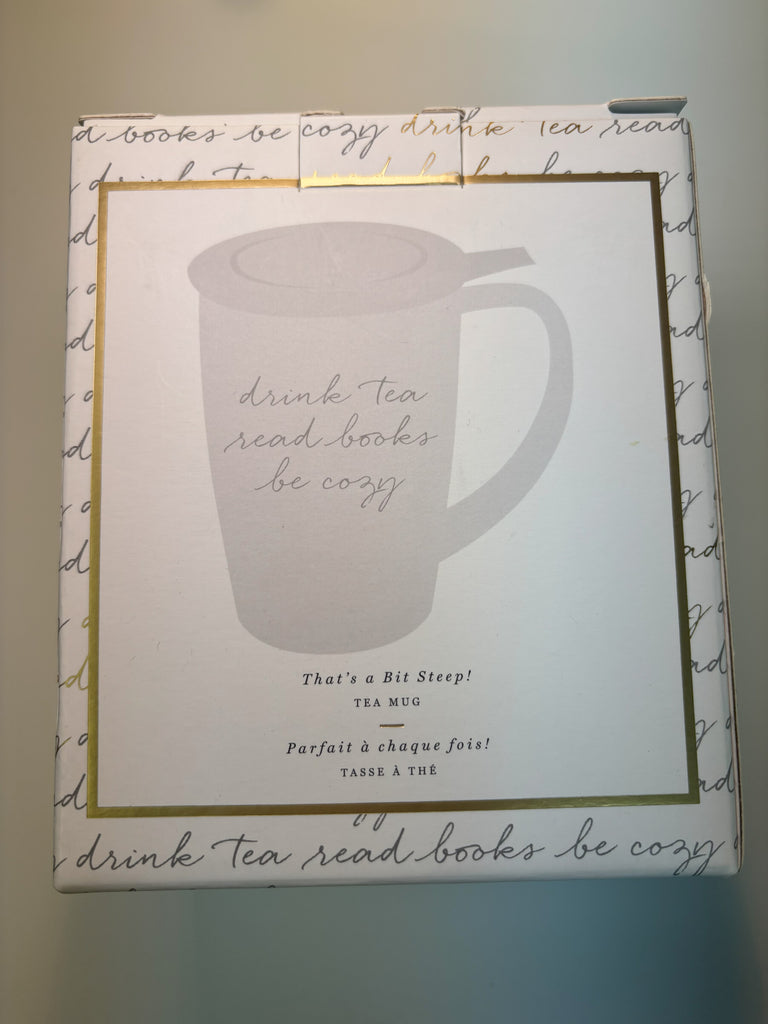 7. White Mug, Tea Infuser, & Lid