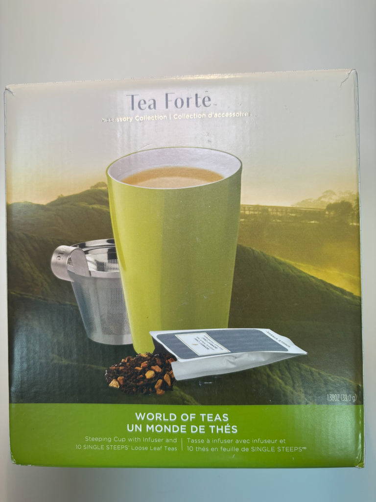 8. Green Cup, Infuser, & Tea