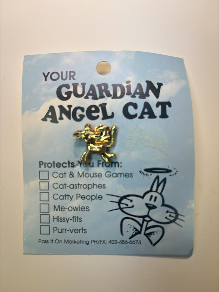12. Guardian Angel Cat Pin